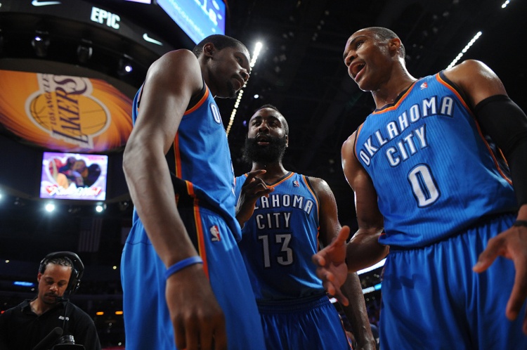 雷霆三少得分全部進(jìn)入歷史前20！他們是NBA歷史最大的如果嗎？